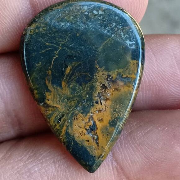 Pear Shaped Picasso Jasper Cabochon! - Picture 2 of 2